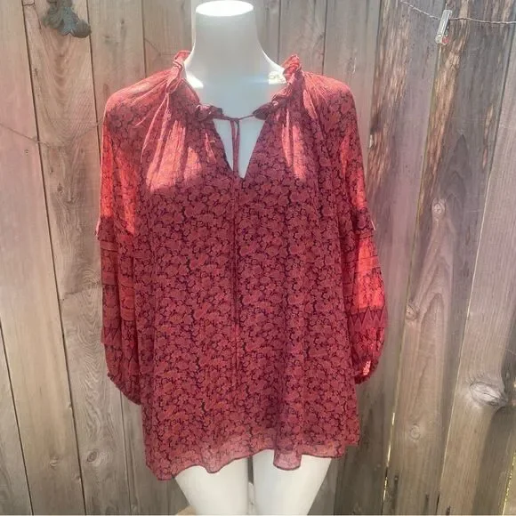 Kobi Halperin Mckenna Peasant Blouse size XL